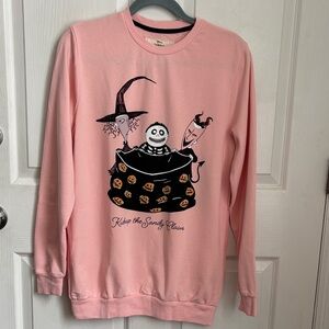 THE NIGHTMARE BEFORE CHRISTMAS KIDNAP THE SANDY CLAWS PULLOVER Sweatshirt LARGE